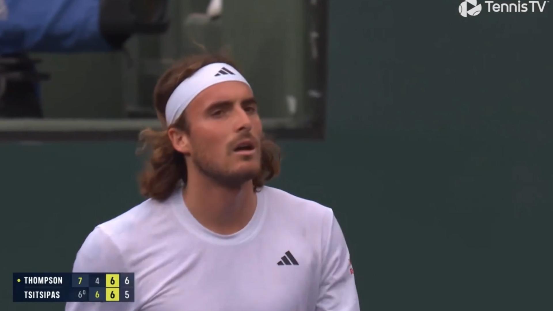 包含日本网球队翻盘法国网球队，西西帕斯高光表现的词条